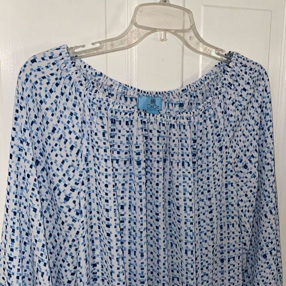 CeCe tie front long sleeve blouse size S - Picture 4 of 12